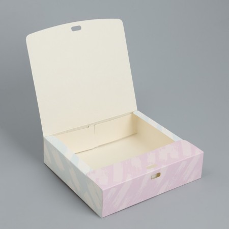 Gift folding box, packaging, “The best day”, 20 x 18 x 5 cm-3