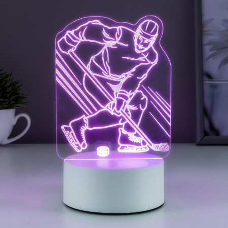 Light "hockey player" Led RGB from the network 9.5x10.5x17 cm-2