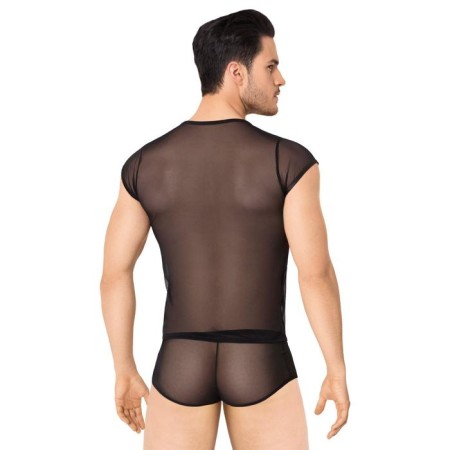 Softline collection suit, with stripes, male, black color, size m/l-1