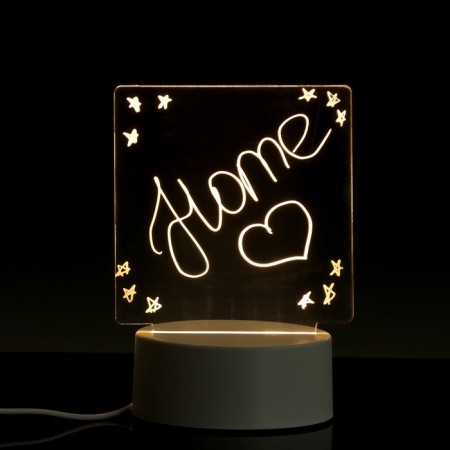Light tablet for drawing in the dark, square, plastic-2
