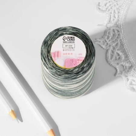 Multicolor threads 40/2, 3000 yard, black and white color-4