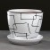 Pot floral illusion white 1 l