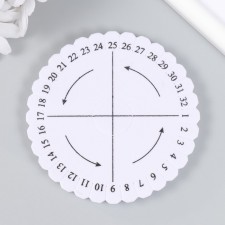 Kumihimo disk Round for weaving cords 10.3x10.3x1 cm