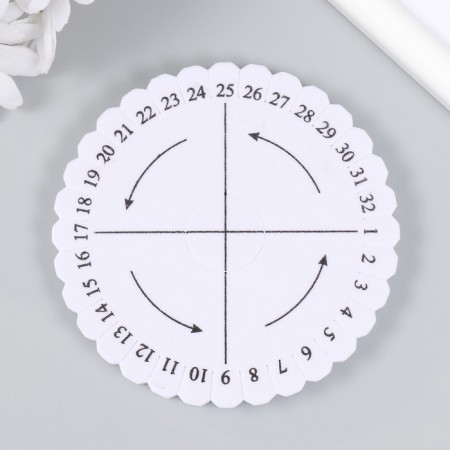 Kumihimo disk Round for weaving cords 10.3x10.3x1 cm