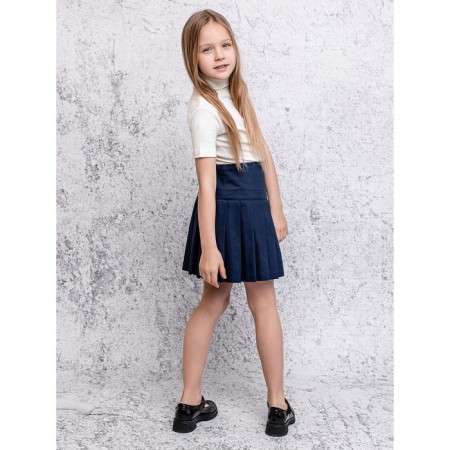 Turtleneck for girls, height 146 cm, milk color-1
