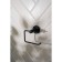 Stölz Loft toilet paper holder, BASIC series, black color