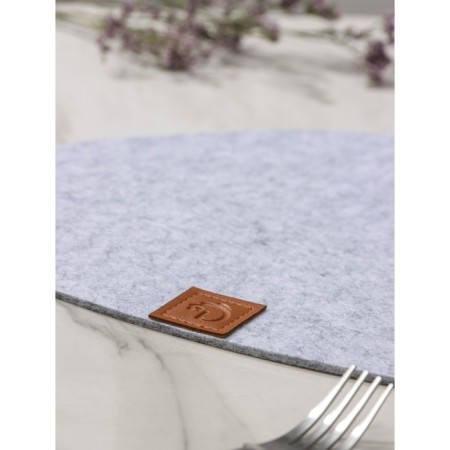 Serving napkin on the table "Gray", 33.5 × 38.4 cm, thickness 4 mm, color gray color-3