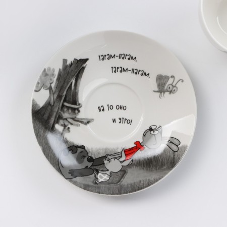 Coffee steam porcelain "Winnie Puh", 220 ml-2