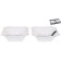 A set of curly salad bowls Balsford "Grace", new bone porcelain, d = 16 cm, 2 pcs
