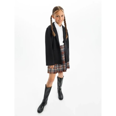 Jacket for girl Study Lass, height 134 cm, black color-12
