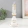 Souvenir Polystone Light "Candle" 2xlr44 white with gold 10x10x24.5 cm