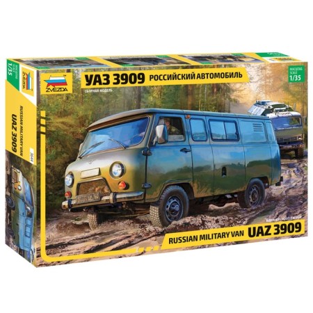 The national model-machine “Russian car UAZ 3909”, star, 1:35, (3644)