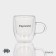 Glass mug with double walls Magistro "Duo. Espesso ", 80 ml, 9 × 6 × 6.5 cm