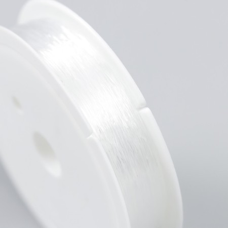 Silicone thread for beads "Astra" 0.4 mm, 25 m, transparent-2