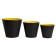 Kashpo "cone" with a tab, 6 l, black color