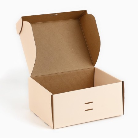 Gift folding box, packaging, "beige", 22 x 16.5 x 10 cm-3