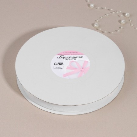 Velvet tape, 20 mm, 18 ± 1 m, white color No. 01-3