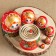 Matryoshka "Polyanka", red scarf, 7 puppet, 22 cm