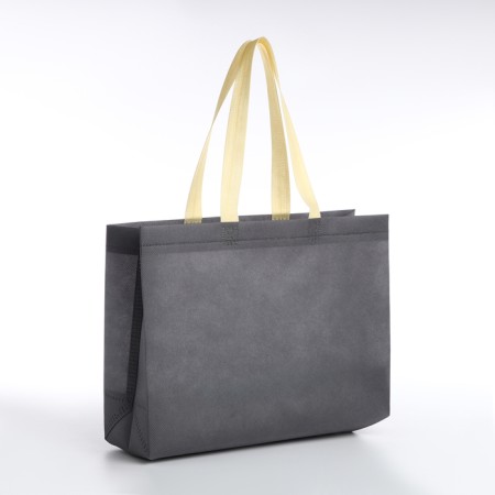 Household bag without fastening, gray color