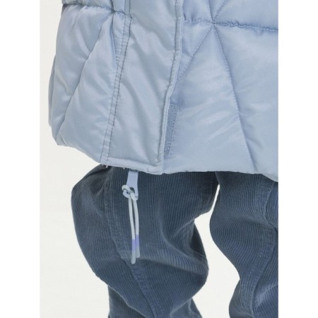 Coat for girls, height 98 cm, gray color-2