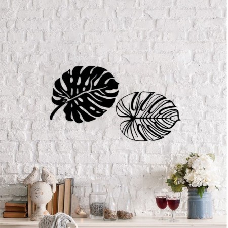 Panel Metal "leaves" set (18x13,12x14cm)