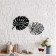 Panel Metal "leaves" set (18x13,12x14cm)