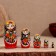 Matryoshka "Khokhloma", Black Head, 5-doll, 11-12 cm