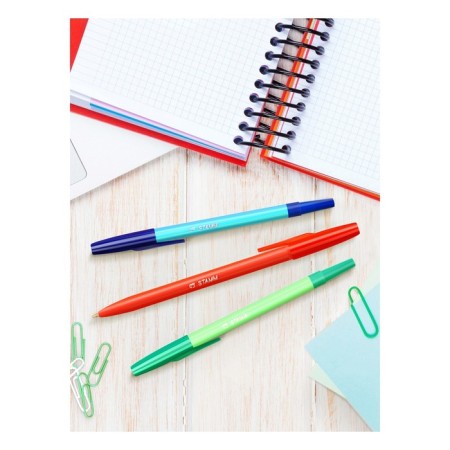 A set of ballpoint pens 4 colors "049", 1.0 mm node, euro suspension, mix-4