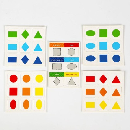 Developing set-soroter “Find the general. Forms and colors ", 3+-3