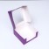Confectionery packaging with a window, lilac, 21 x 21 x 10 cm