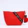 Bag Cross-Bodi with a zipper, red color