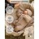 Knitted Knot Killed with Pure Love Tot hat, height 74 cm, beige color