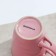 Ceramic mug with a spoonful of shade "Noel", 280 ml, pink color