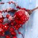 Decor "Winter charm" a twig with an apple and berries, 30 cm