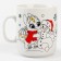 Painting mugs with paints (partial filling) "Holiday for dragon"