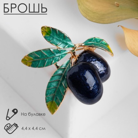 Brooch "Maslines", colored in gold