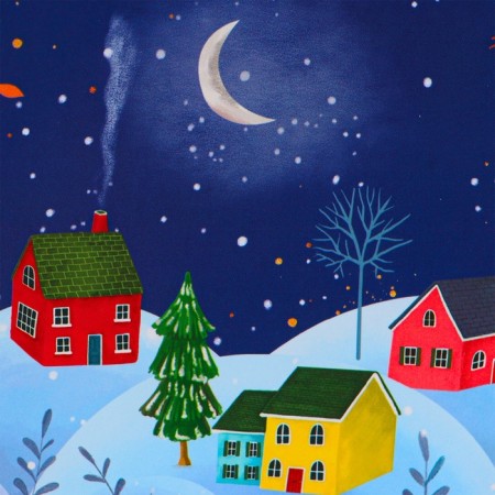 New Year. Gift package "Winter Night", 11.5 x 14.5 x 6.5 cm.-2