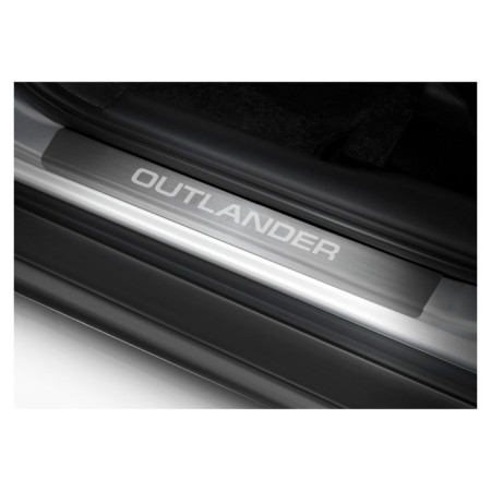 Automax thresholds for Mitsubishi Outlander 2005-2012, stainless steel. steel, with the inscription, 4 pcs-1