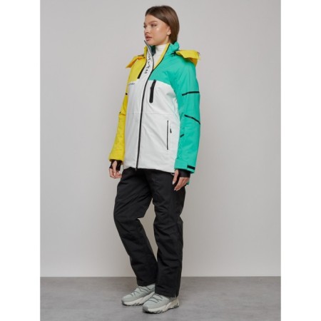 Ski suit female, size 50, yellow color-1