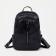 Women's backpack made of artificial leather with lightning, black color
