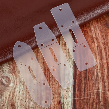 A set of patterns for a hire, 30 mm × 10.5 cm, 3 pcs, a transparent color-1