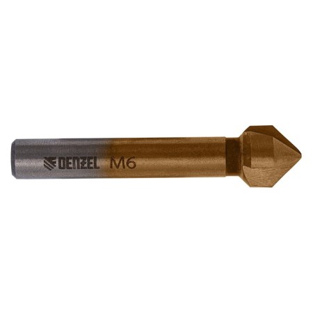 Senkovka cone Denzel under M6 72307, HSS, on metal, cylindrical shank, D = 12.4