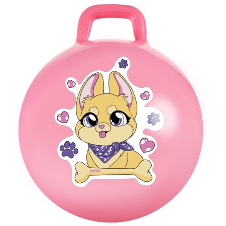 Ball-slop with a zabiaka handle "Corgi", D = 45 cm, 380 g, pink color-6