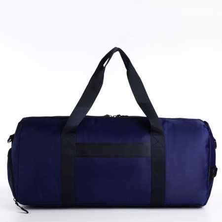 Board Road on a zipper, external pocket, shoe detachment, suitcase holder, long belt, blue color-2