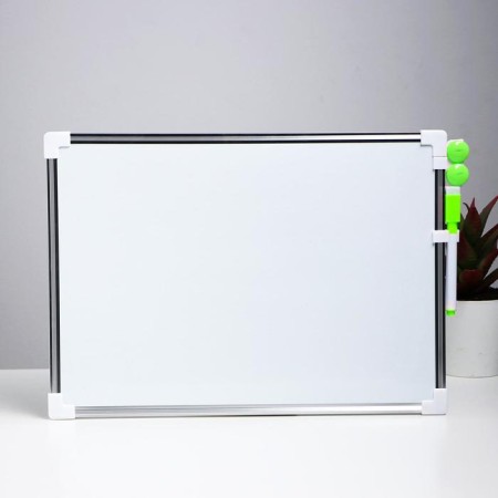 Magnetic board two -way, 36 × 25 cm, marker and magnets in a set, without fasteners, mix-5