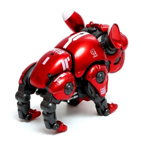 Max robot, light, sound effects, metallic, red color-3