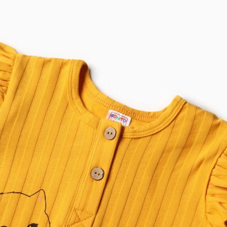 Longsliv children, mustard color, height 68 cm-1