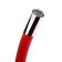 Kitchen mixer Zein Z2106, two -wound, silicone spout, red/chromium