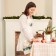 Apron Ethel "New Years Treat" 60x70 cm, 100% cotton, sarzha 190 g/m2