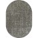 Oval Merinos Kair, size 200x290 cm, Gray color